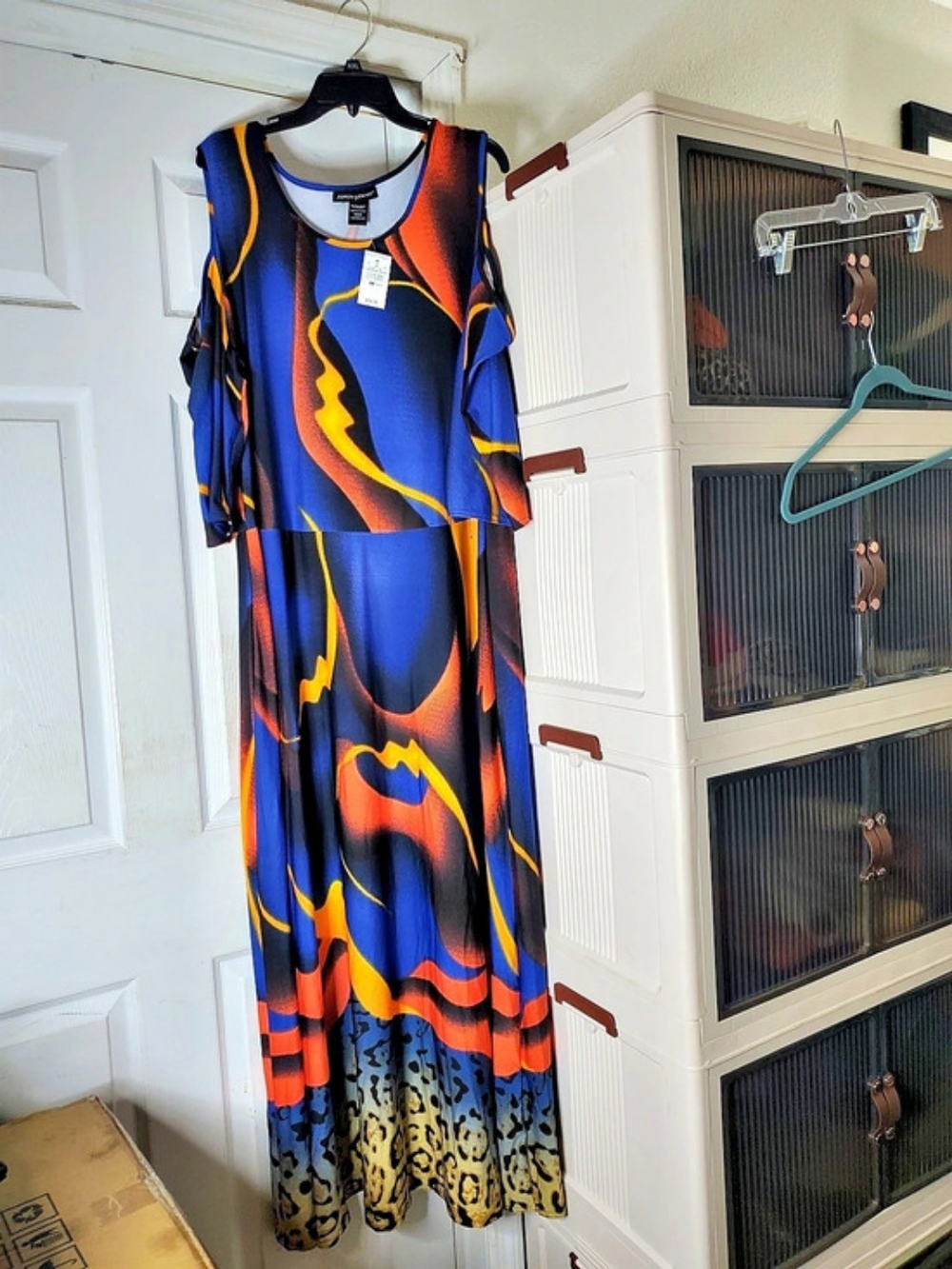 Ashley Stewart Abstract Print Maxi Dress